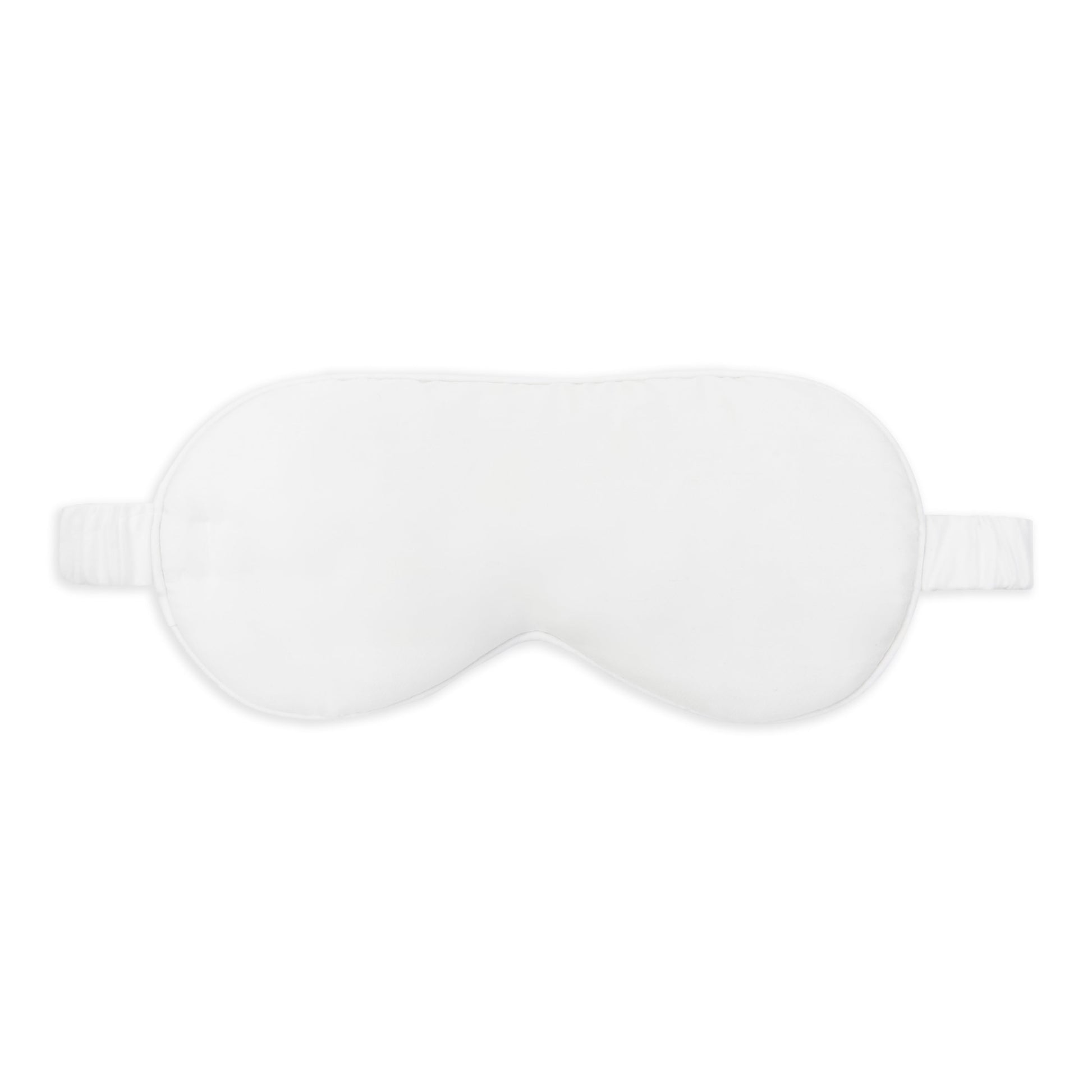Silk Sleep Eye Mask in White (Eucalyptus Silk)-1