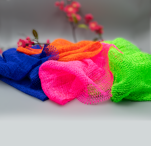 (New!) African Exfoliating Net Sponge | Nylon Mesh Bath Cloth-0