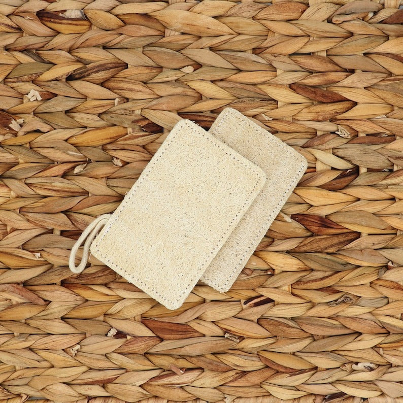 Natural Loofah Pad 2-Pack-4