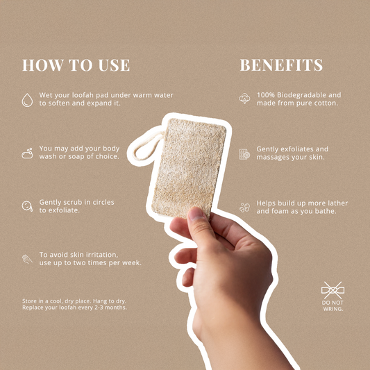 Natural Loofah Pad 2-Pack-1