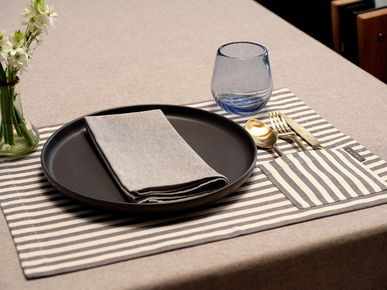Cotton Cloth Placemats, Set of 4-0